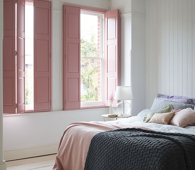 Shutterly Fabulous - Solid Shutter - Blush Pink Bedroom 