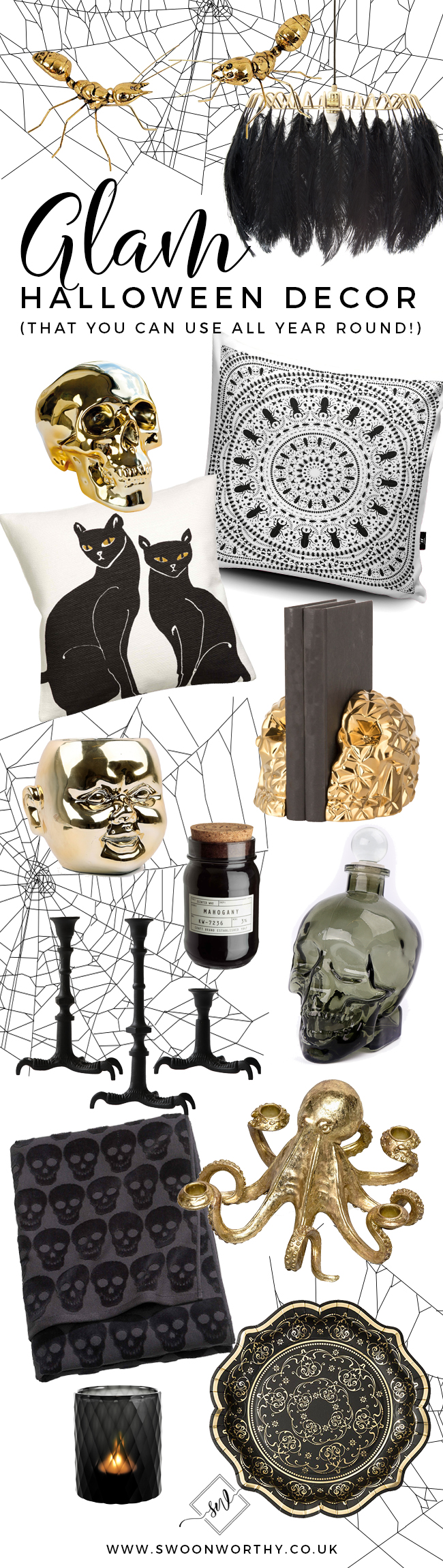 Glam Halloween Decor You Can Use All Year Round