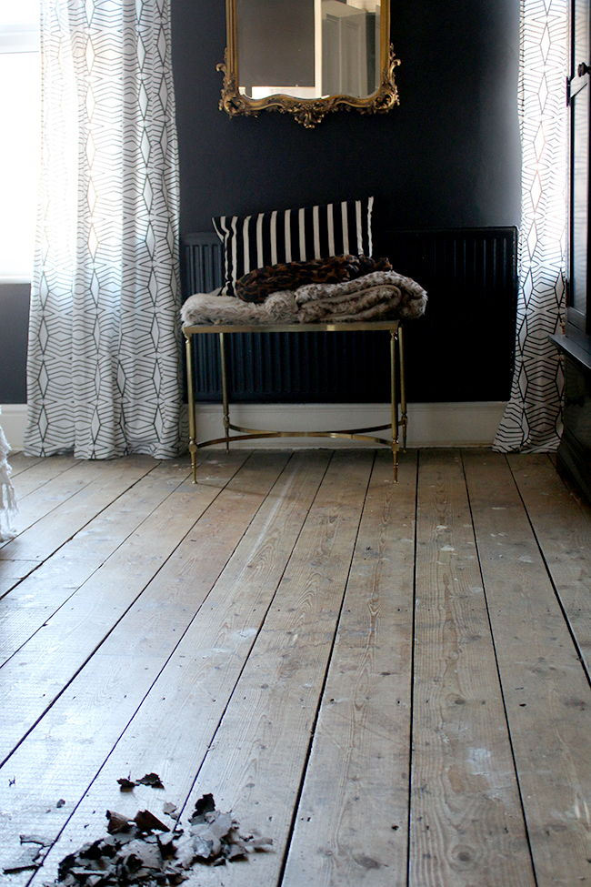 floorboards in Edwardian home