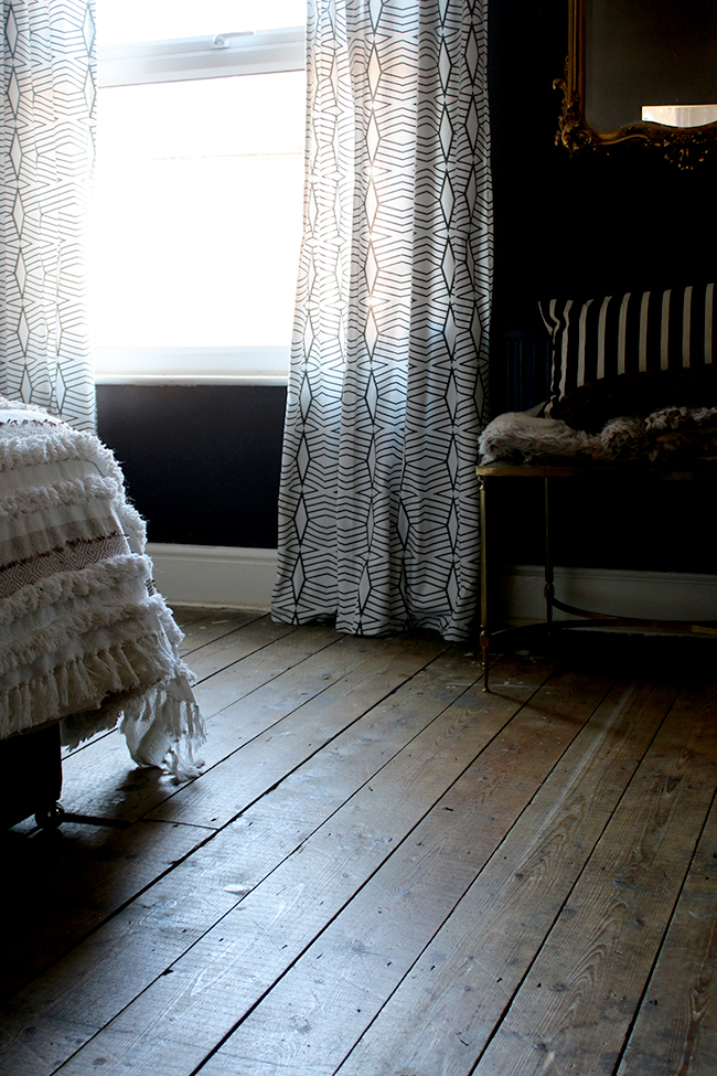 floorboards in Edwardian home