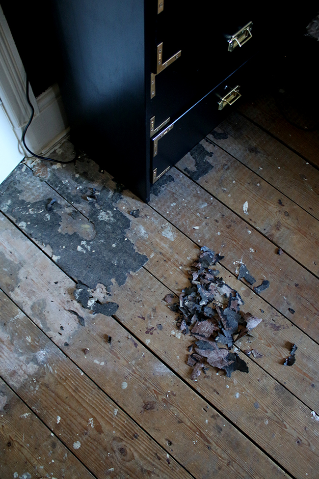 updating original floorboards in Edwardian house