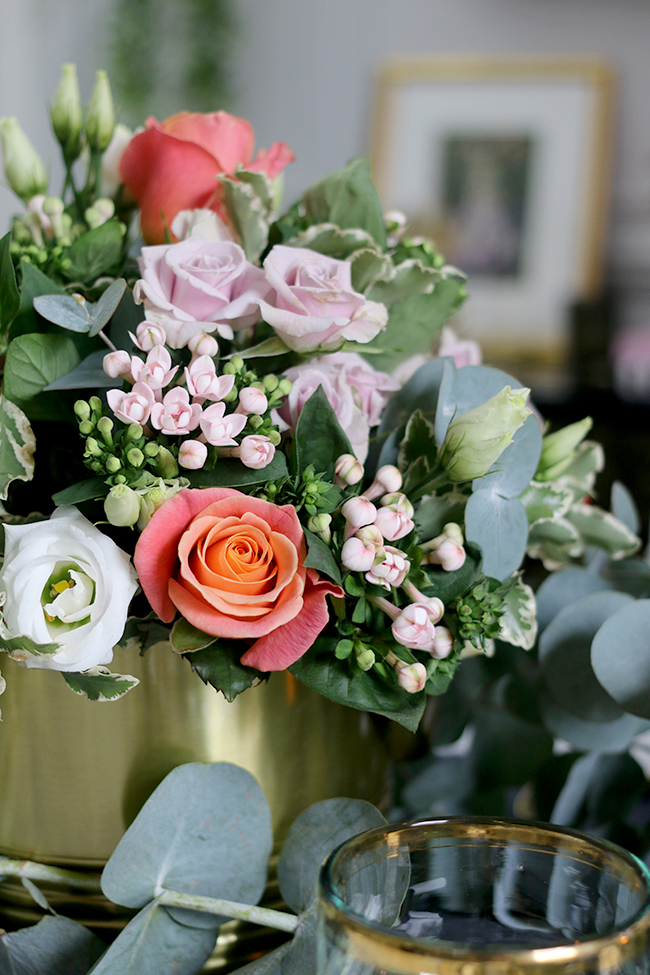 Autumn floral centrepiece from Venus Flowers Manchester