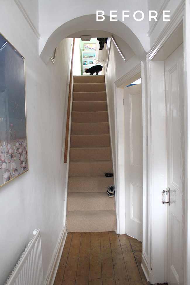 A before look at our Edwardian hallway