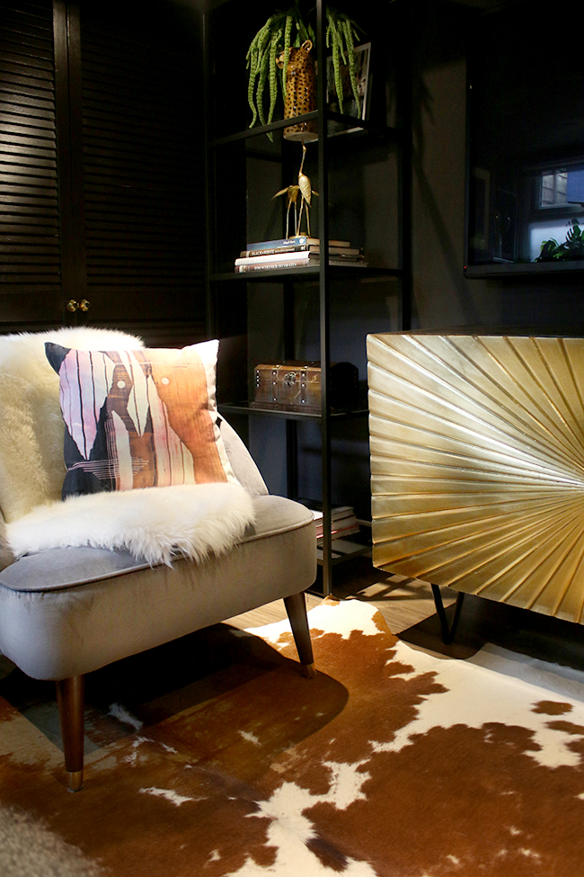 Gold Swoon Editions Ziggy Sideboard with Made chair