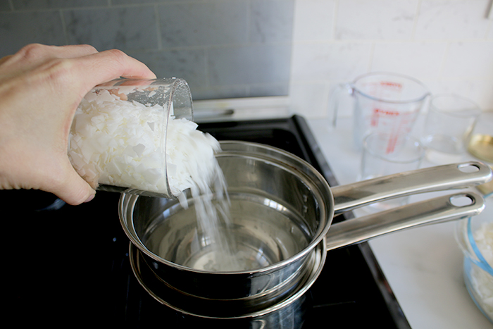 DIY Wood Wick Soy Wax Candles Step 2