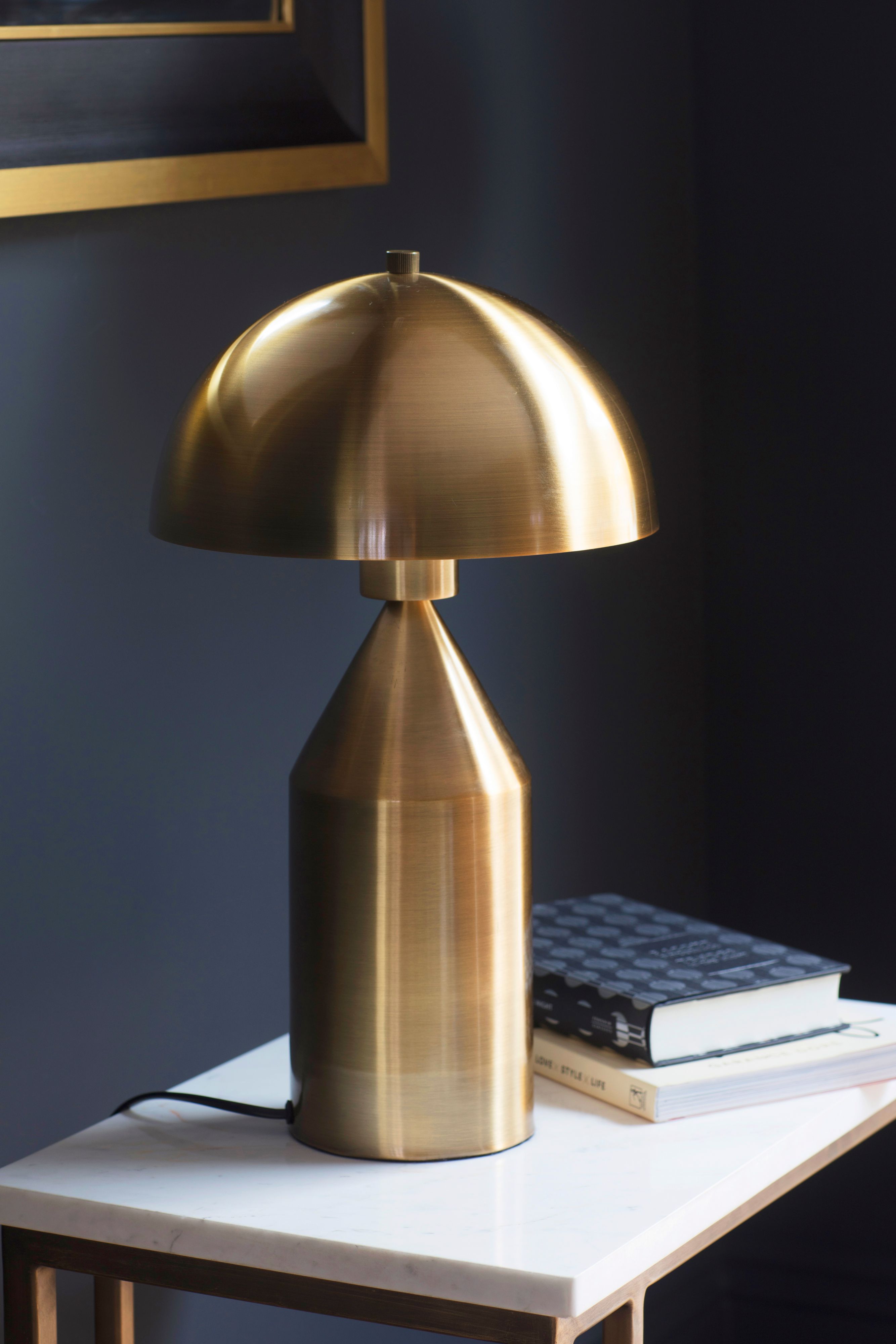 gold lamp from House of Frasier