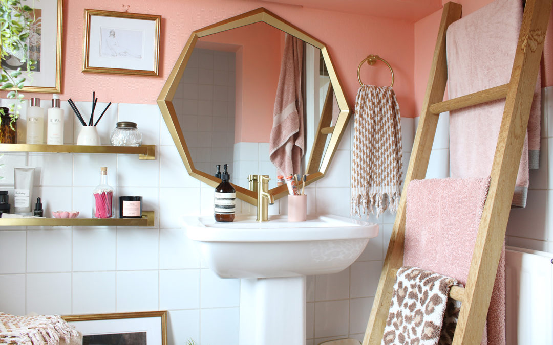 The Reveal of our Peach and Gold Bathroom Refresh (Phase 2)